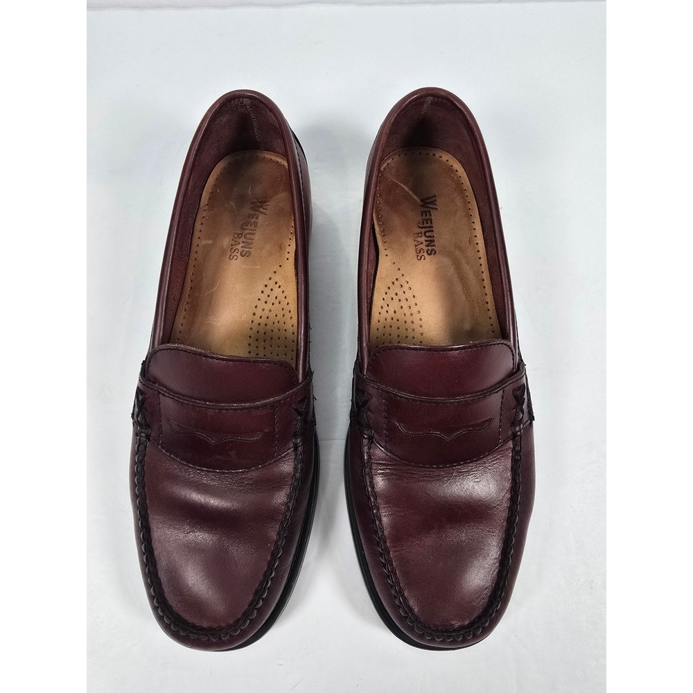 G.H. Bass Weejuns Katherine II Burgundy Leather Penny Loafers Womens 7 M
